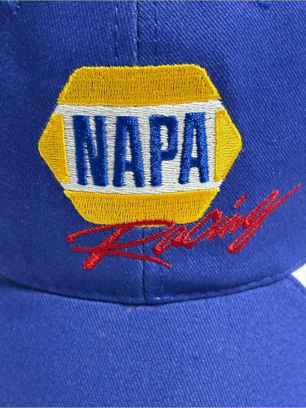 Racing Blue & White Trucker Cap